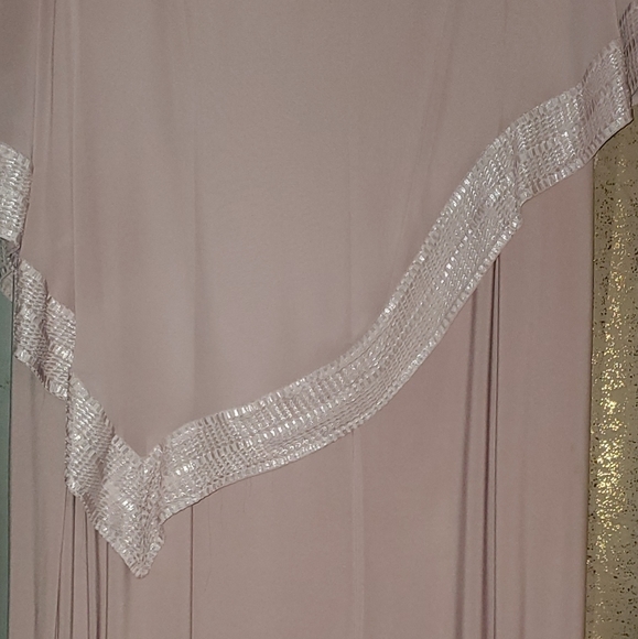 Jersey Sheath Dress and Metallic-Trimmed CapeletSL FASHIONS - Picture 7 of 7